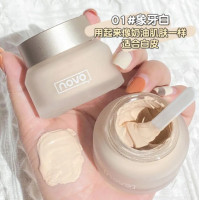 ราคา Novo รองพื้นเนื้อแมท บางเบา ปกปิดเนียน เกลี่ยง่าย คุมมันได้ดี 30g (21405034027)
