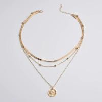 ราคา 925 Sterling Silver Three Layer Round Necklace Simple Snake Chain Charm Ball Chain Party Gift For Womens Exquisite Jewelry (21107461491)