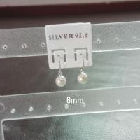 ราคา ต่างหูเงินแท้ 92 5 แบบเกี่ยวหูมุกแฟชั่น (20987413075)