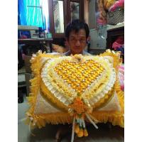 ราคา หมอนงานบวช หมอนบวชนาค หมอนสี่เหลี่ยมงานบวช ขนาด22 28นิ้ว ใบละ1200บาท ใส่นุ่นพร้อมใช้งาน (10637891007)