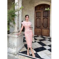 ราคา พร้อมส่ง SML เดรสลูกไม้แขนกุด ชุดไปงาน ออกงาน ไปวัด ทำบุญ ชุดไปงานแต่ง งานบุญ งานบวช ชุดราตรี ชุดเพื่อนเจ้าสาว jry (21408110710)