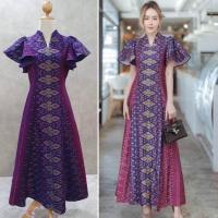 ราคา ชุดเดรสสีชมพู ชุดเดรสใส่ทำงาน (20406762577)