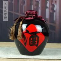 ราคา Jingde Cheng ขวดเหล้าเซรามิกขวดเปล่าขวดเหล้าใช้ในบ้านถังเหล้าปิดผนึก3กก 5กก ถังเก็บเหล้า10กก (12304943301)