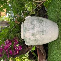 ราคา แจกันดินเผาทรงไหอ้วน มีหู 2 หู ขนาด 23 x 29 cm (19127662912)