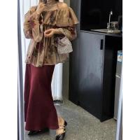 ราคา claudia satin maxi skirt กระโปรงผ้าซาตินพรีเมียมทรงหางปลาผ้าดีมาก (21393689708)