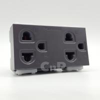 ราคา Panasonic ปลั๊กกราวด์คู่ เต้ารับมีกราวด์ พานาโซนิค รุ่น WEG 15929 มี 5 สี (21286043179)