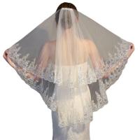 ราคา พร้อมส่ง เวลเจ้าสาว ผ้าคลุมผมเจ้าสาว มีหวี ยาว100ซม Bridal Veil (18026333693)
