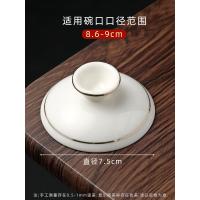 ราคา ฝาปิดถ้วยชงชาฝาปิดสีขาวพอร์ซเลนสีทองฝาปิดแบบเดี่ยวฝาปิดแบบฝาปิดสามชิ้นฝาปิดถ้วยชาพร้อมฝาปิดเซรามิก (20589232455)