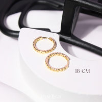 ราคา earika earrings chain hoop ต่างหูเงินแท้ มีให้เลือกสองสี สามขนาด เหมาะสำหรับคนแพ้ง่าย (21448249612)