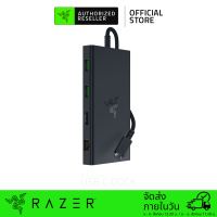 ราคา Razer USB C Dock 11 Port Travel Charging Station for Windows Mac Laptop iPad Surface Chromebook Galaxy Tab Type C HDMI Ethernet MicroSD 4K 60 Hz Display 85 W Tablets Mobile Fast Charge (21496867771)