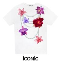 ราคา iCONiC รักคุณเท่าฟ้า T SHIRT 20089X เสื้อยืด พิมพ์ลาย สร้อยดอกรัก ดอกล้วยไม้พร้อม เข็มกลัด ดอกไม้ 2 ดอก เสื้อสงกรานต์ เสื้อยืดสงกรานต์ เสื้อแฟชั่น เสื้อแฟชั่นผญ เสื้อยืดผช เสื้อยืดผญ เสื้อออกงาน เสื้อ