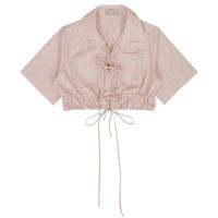 ราคา SLYQ MADE BOWTIQUE LINEN CROP TOP เสื้อครอปแขนสั้นผูกโบว์หน้าเอวรูดผ้าคอตตอนลินิน (21524280587)