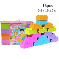 ราคา ตัวต่อขนาดใหญ่จัมโบ้ 16 ชิ้น ตัวต่อยักษ์พร้อมกระเป๋าเก็บ บล็อคตัวต่อไซส์ยักษ์ ของเล่นตัวต่อเสริมพัฒนาการ (12486711650)