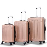 ราคา กระเป๋าเดินทางล้อลาก ABS PC วัสดุพรีเมี่ยม น้ำหนักเบา ดีไซน์หรูหราทันสมัย ขนาด20 24 28นิ้ว AMA ROSE GOLD (21242881085)