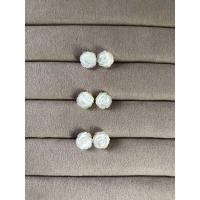 ราคา ต่างหูสตั๊ด เปลือกหอยมุกแกะลายดอกกุหลาบ ขนาด 10 12 mm (21488488233)