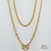 ราคา T17 ลายโซ่ฝรั่ง ขนาด 3 8 มม ยาว 24 นิ้ว สีทอง สร้อยคอสแตนเลส สร้อยพระ สร้อยคอ สร้อยสแตนเลส สร้อยคอสแตนเลสแท้ (12295432074)