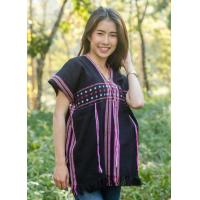 ราคา เสื้อกระเหรี่ยง สไตส์ชาวเขาผ้าฝ้ายทอมือ (1378644740)