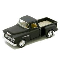 ราคา โมเดลรถเหล็ก 1955 Chevy Stepside pickup โมเดลรถกระบะ สีด้าน (19519760438)