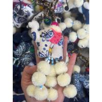 ราคา พวงกุญแจช้างผ้าคราม ติดปอมๆ4พวงมีกระดิ่ง (21267922021)