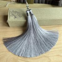 ราคา อุปกรณ์ตกแต่ง DIY เชือกถักจีนเส้นใยโพลีเอสเตอร์ที่ห้อยในรถพู่คู่เครื่องประดับเอวคู่กับชุดโบราณพู่ห้อย (15522410327)