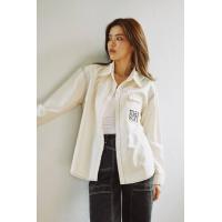 ราคา maison KEEPS Bay Denim Shirts เสื้อเชิ้ตยีนส์ ทรง oversize ปักโลโก้ (21484995552)