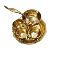 ราคา Brass Byfa SET1248 ชุดถวายข้าวพระงานทองเหลือง 6นิ้ว พานโตกทองเหลือง ขันร 5 ขนาด 3นิ้ว ทัพพีเล็ก 5 8นิ้ว จอกหล่อ1 5นิ้ว (4652214849)