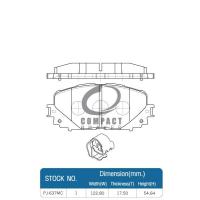 ราคา COMPACT NANO X ผ้าเบรคสำหรับ TOYOTA VIOS YARIS (19533768779)