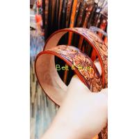 ราคา Cow leather เข็มขัด เข็มขัดหนังแท้ เข็มขัดหนังวัวแท้ งานตอกลายดอกผักบุ้ง เฮฟวี่ คาวบอย ผลิตจากหนังวัวแท้ 100 (2395348107)