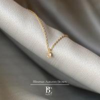 ราคา TheB Co Blissmas สร้อยคริสตัลชุบทอง14K (18430507672)