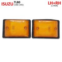 ราคา ไฟเลี้ยวข้าง ข้างซ้าย ขวา 2 ชิ้น สีส้ม สำหรับ Isuzu TL80 TL82 TL85 NPR NQR ELF ปี 1980 1995 (18187285719)