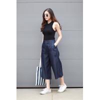 ราคา กางเกงขาบาน5ส่วนผ้ายีนส์ฟอก กางเกงขายาว5ส่วนหญิง กางเกงผ้าลินินขาบาน5ส่วน กางเกงยีนส์ขา5ส่วนผู้หญิง กางเกง5ส่วนหญิง ลินินห้าส่วนหญิง (2009490129)