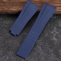 ราคา สายนาฬิกาซิลิโคนเหมาะสำหรับสายนาฬิกายางสีดำและสีเขียว Submariner Daytona Rubber 20มม สำหรับ Rolex B Explorer (20121185634)