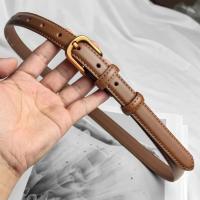 ราคา เข็มขัดผู้หญิง หนังแท้ หัวเข็มขัดทอง สไตล์วินเทจ2cm LK181 (20800478823)