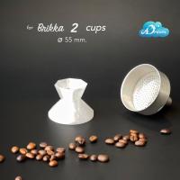 ราคา Brikka 2 cups แทมเปอร์กาแฟ Tamper ที่กดกาแฟ สำหรับ MokaPot Bialetti Brikka 2 cups (8420949195)