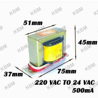 ราคา Transformer หม้อแปลงไฟฟ้า Input 220VAC Output 9 0 9VAC 12VAC 15VAC 18VAC 18 0 18VAC 22VAC 24VAC 24 0 24VAC 110VAC 500mA (17478968944)