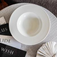 ราคา จานเซรามิคก้นลึก 9 นิ้ว 10 นิ้ว ลายเส้น เซรามิก Porcelain (21533984604)