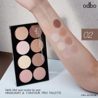 ราคา Odbo Highlight Contour Pro Palette OD138 ไฮไลท์ Highlighter คอนทัวร์ คอนทัวร์หน้า เฉดดิ้ง 8 เฉดสี พาเลท (3614206497)