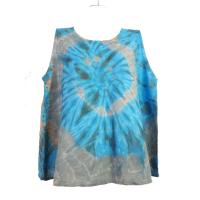 ราคา เสื้อมัดย้อมผู้หญิง เสื้อแขนกุด เฉดสีพาสเทล เสื้อฤดูร้อน อกเสื้อ 40นิ้ว เสื้อยาว 21นิ้ว เสื้อชายบาน ใส่สบาย ผ้าแมมเบิร์ต (21491219125)