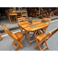 ราคา โต๊ะไม้สัก โต๊ะพับสนาม ชุดโต๊ะอาหาร ชุดกาแฟ (21452245875)