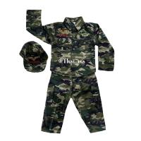 ราคา ชุดทหารเด็ก แบบA ชุดอาชีพเด็ก ชุดอาชีพในฝัน ชุดมี กางเกงทหาร เสื้อทหารแขนสั้น หมวกทหาร (21325072949)
