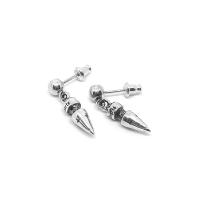 ราคา Chrome Hearts Sterling Silver 925 เครื่องประดับเงินแท้ ต่างหู Spike Drop Earring Code CED035 (13638687393)