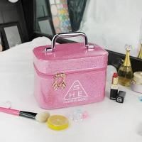 ราคา กระเป๋าเครื่องสำอาง3CE คุณภาพสูงกล่องใส่เครื่องสำอางความจุใหญ่ระดับมืออาชีพสไตล์เกาหลีกล่องเก็บผลิตภัณฑ์ดูแลผิวกันน้ำแบบพกพาพร้อมกระจก (20607380316)