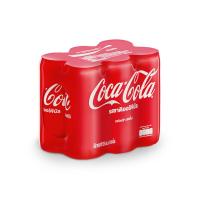 ราคา น้ำอัดลมโคล่า ตราโค้ก กระป๋อง 6 X 325 มล แพ็ค (21414988314)