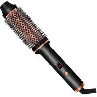 ราคา 3 In 1 Ionic Hair Curler Straightener Professional Curling Iron Heated แปรงจัดแต่งทรงผม Anti Scald แปรงความร้อน Curl Wand (21003435782)