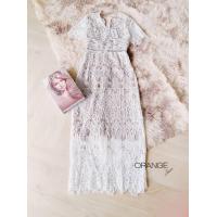 ราคา ป้าย ticha เดรสยาวลูกไม้ปักฉลุทั้งชุด ซับในแยกชิ้นลูกไม้หนาผ้ามีน้ำหนัก (21536794396)