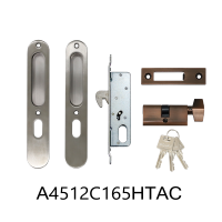 ราคา Solex ชุดมือจับฝังบานเลื่อนอลูมิเนียม รุ่น A4512C165 HTAC ไขข้างบิดข้าง สีทองเหลืองรมแดง (9356901259)