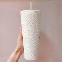ราคา แก้ว Starbuck สีเคลือบมุก แก้ว 2 ชั้น ขนาด 24 oz (17318706199)