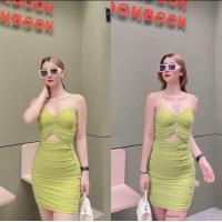 ราคา เดรสสายเดี่ยว เว้าเอว เข้ารูปเซ็กซี่มาก (19617188825)