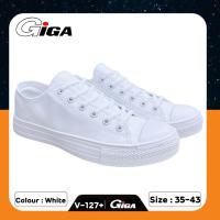 ราคา GIGA รองเท้าผ้าใบ รุ่น V 127 สีขาว สีดำ (21437187307)