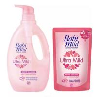 ราคา Babi Mild เบบี้มายด์ สบู่เหลวอาบและสระ อัลตร้ามายด์ ขนาดขวด 850 มล ถุงเติม 380 มล ขวดแถมถุง 1 คู่ (21248642485)